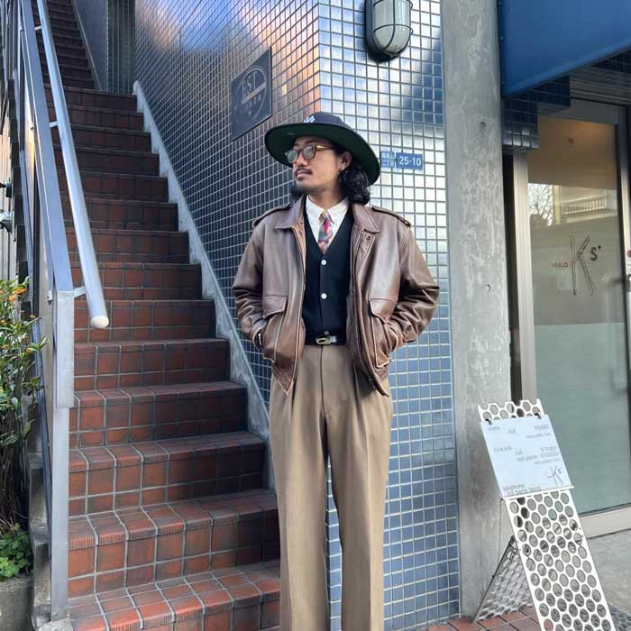 남자 가을 코디 가죽자켓, 출처 : 인스타그램 @fatguy321